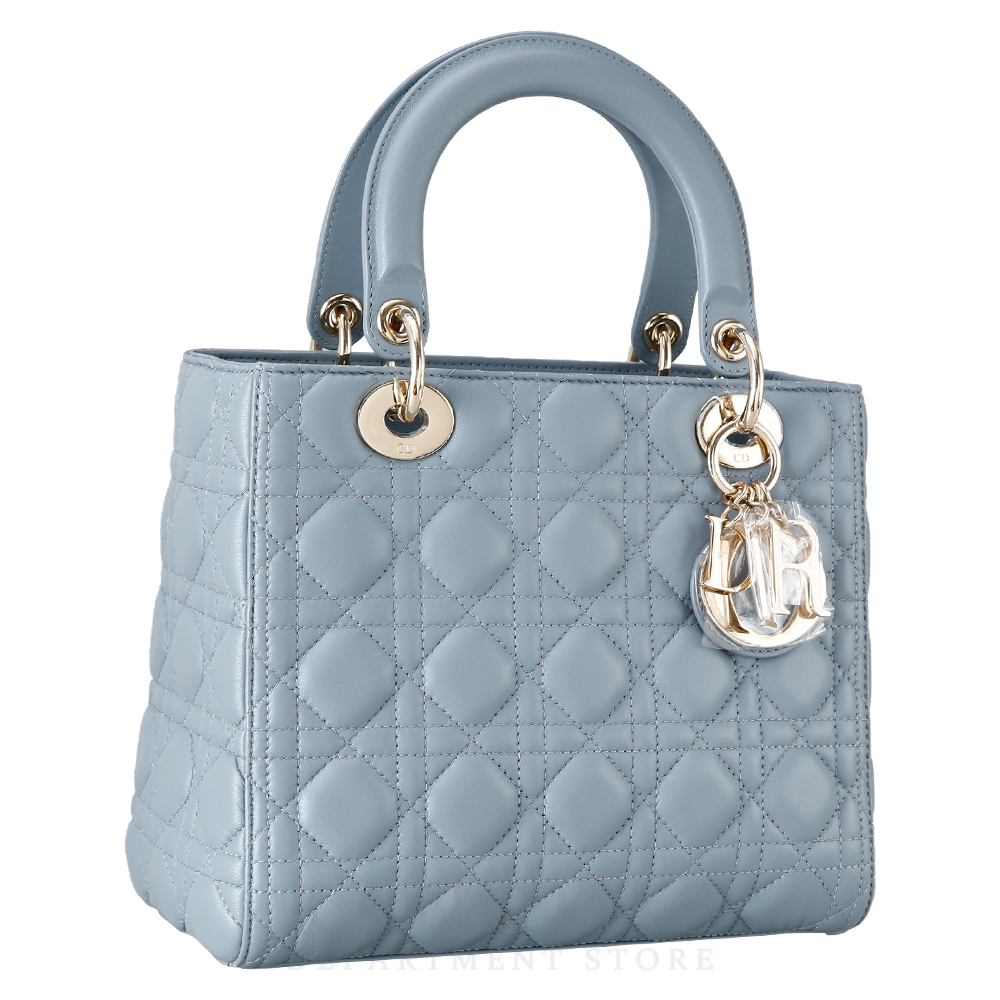 CHRISTIAN DIOR(USED)크리스찬디올 레이디디올 미듐 스카이블루